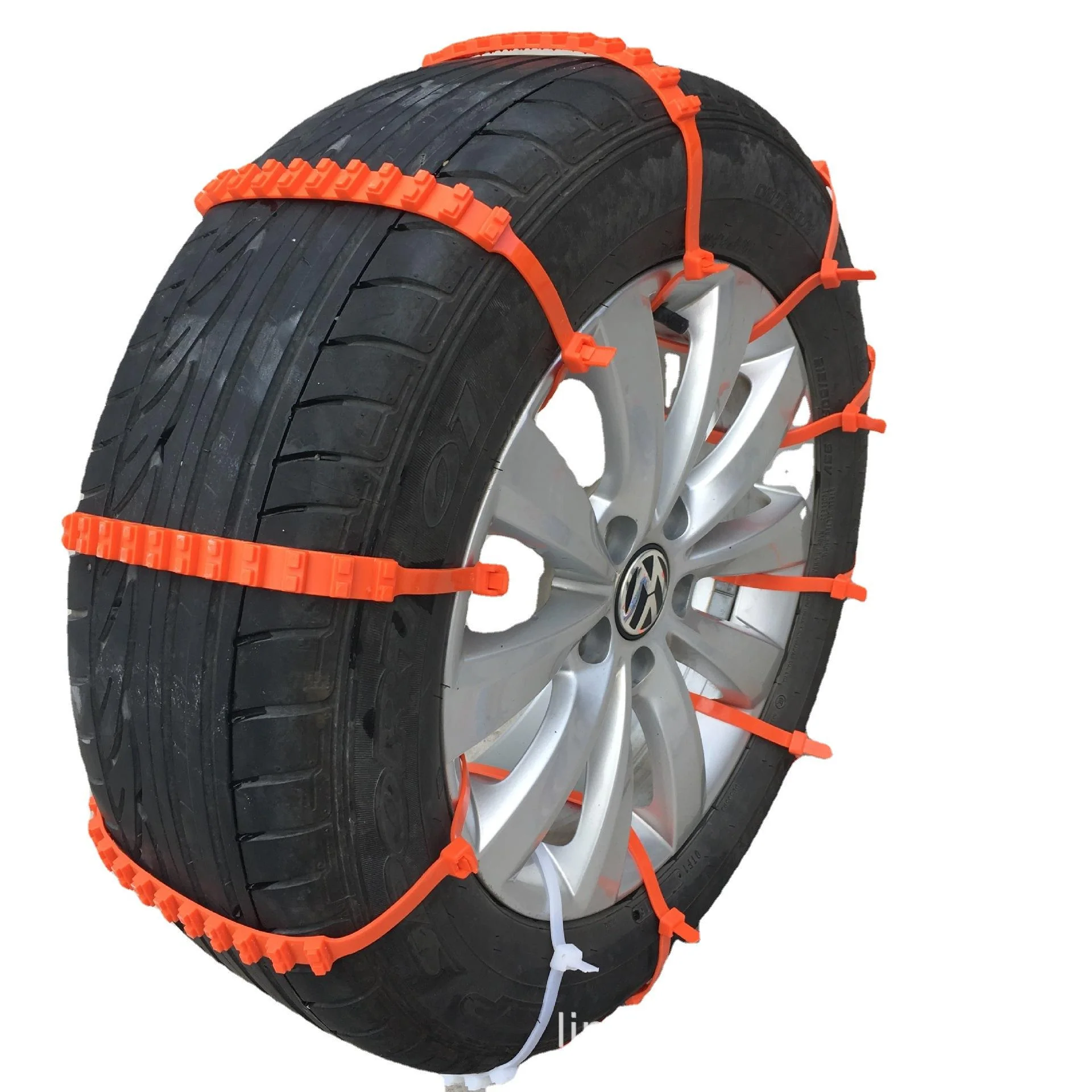 Emergency Nylon Snow Traction Chains for Cars (10-Piece Set)