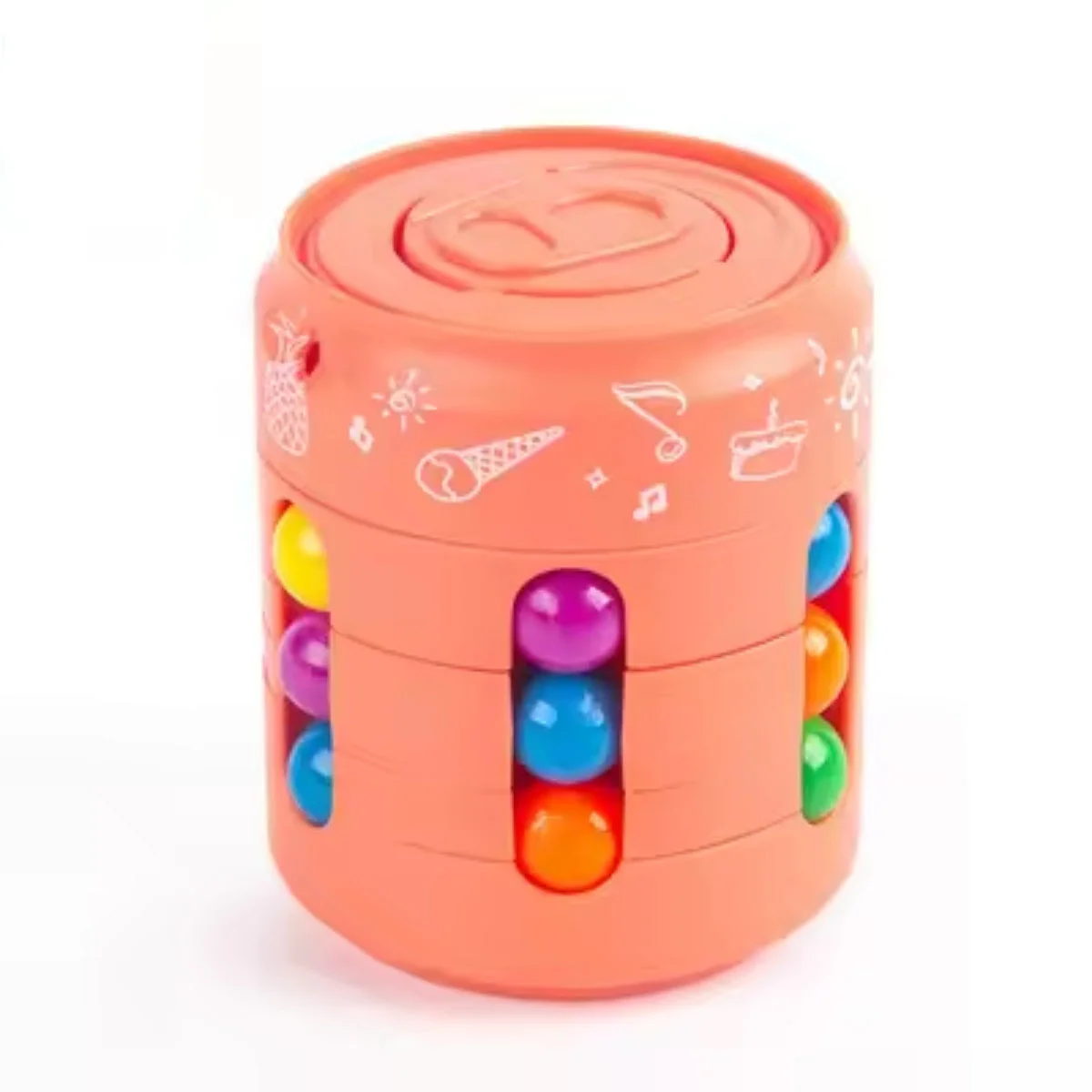 Fidget Spinners Magic Bean Coke Cube – Rotating Color Puzzle Toy for Stress Relief & Focus - Image 10