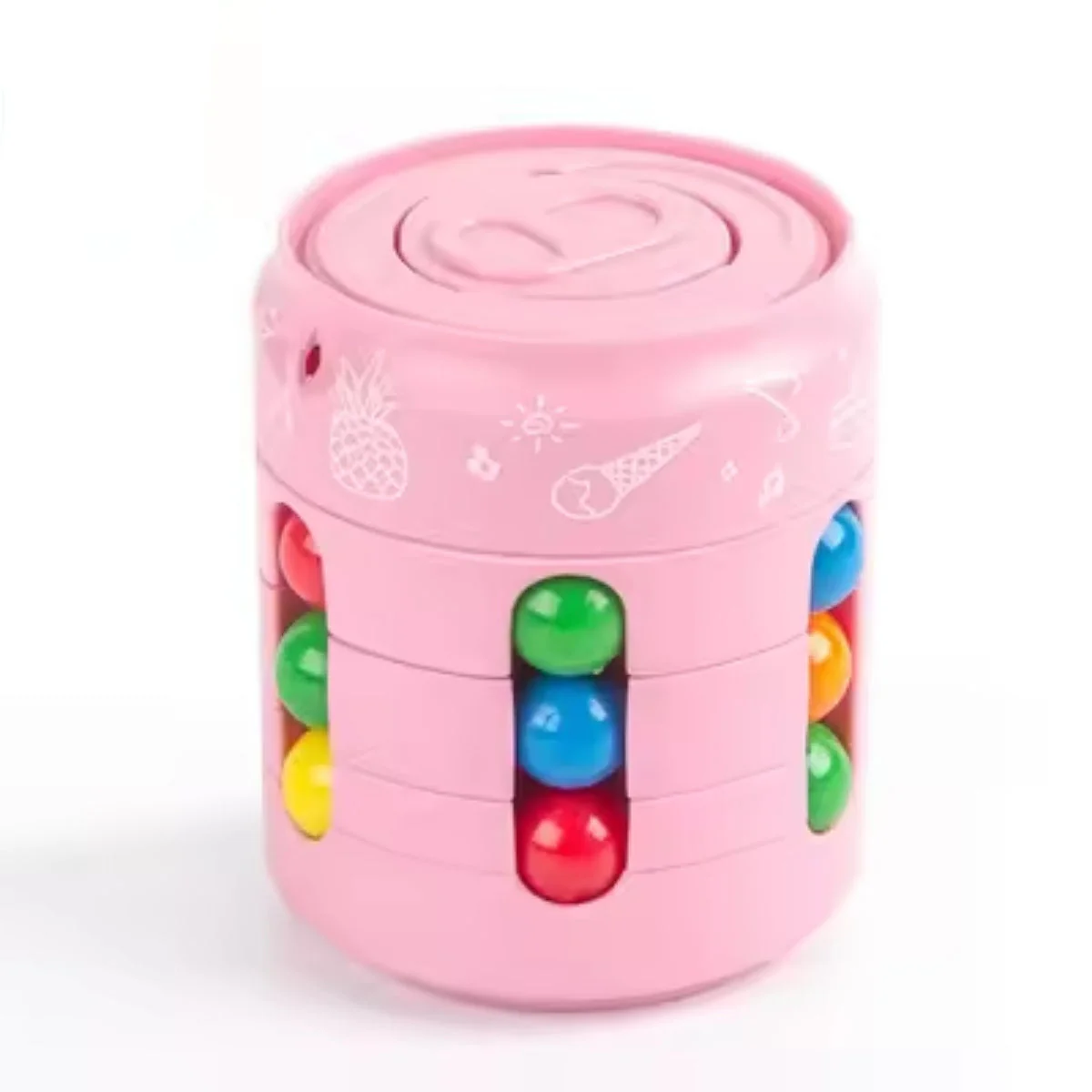 Fidget Spinners Magic Bean Coke Cube – Rotating Color Puzzle Toy for Stress Relief & Focus - Image 8