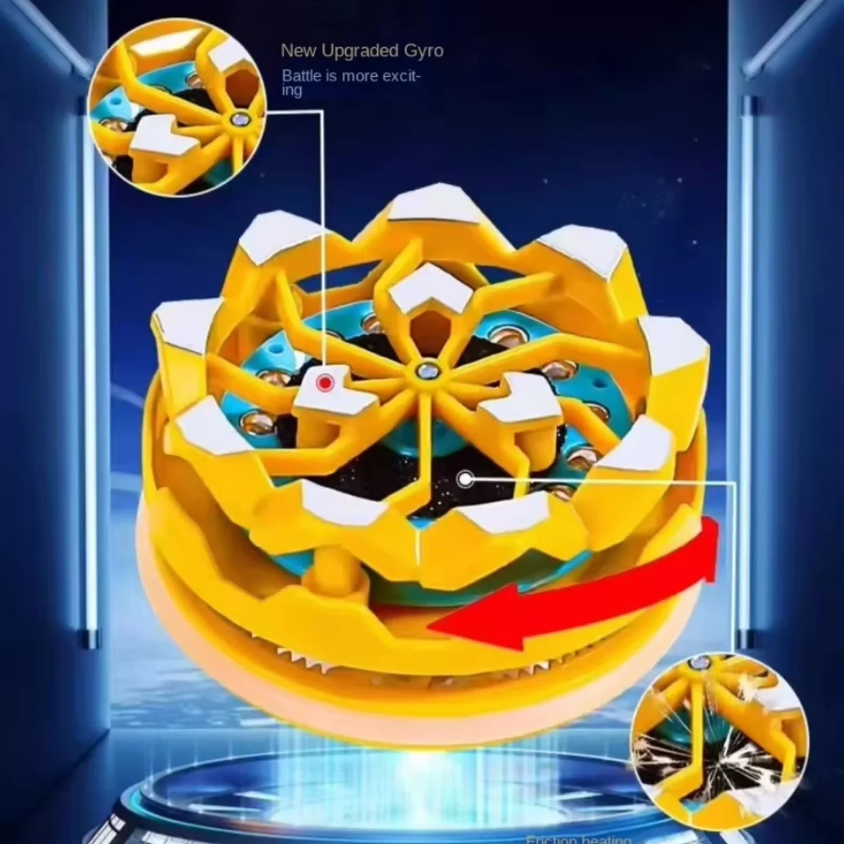 Fireworks Spinning Luminescent Gyro Toy - Image 2