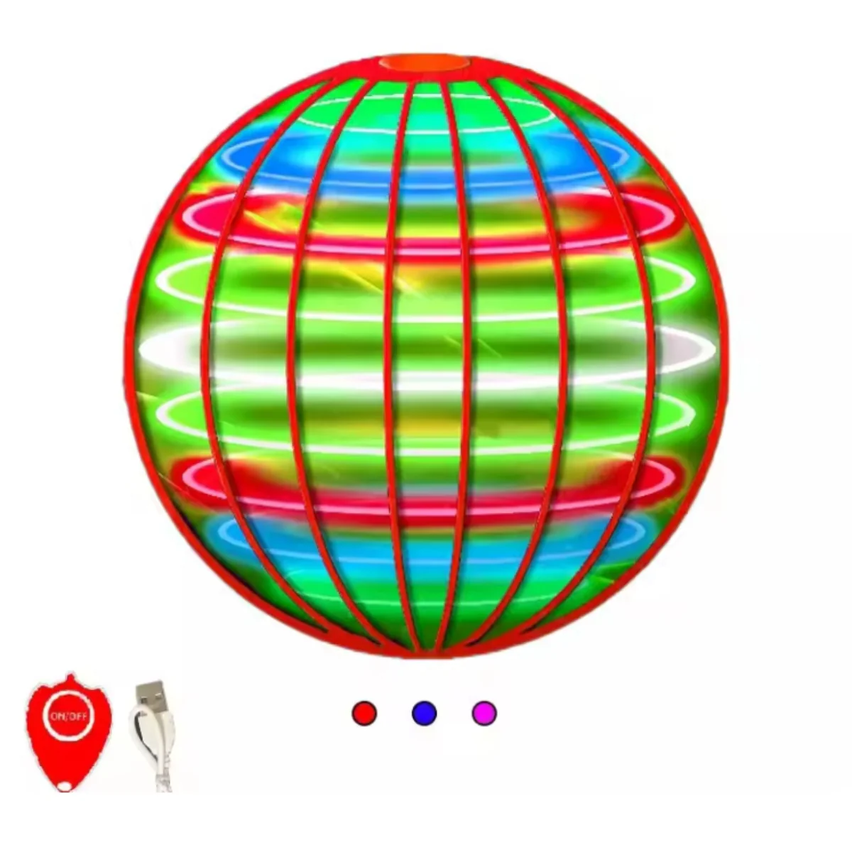 Flying Boomerang UFO Spinner – Hand-Controlled 360° LED Hover Ball - Image 10