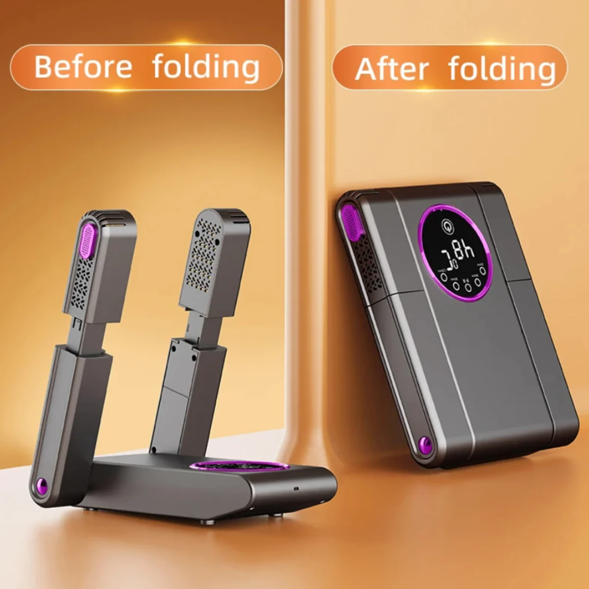 Foldable Electric Shoe Dryer with UV Deodorization (220V) - Image 4