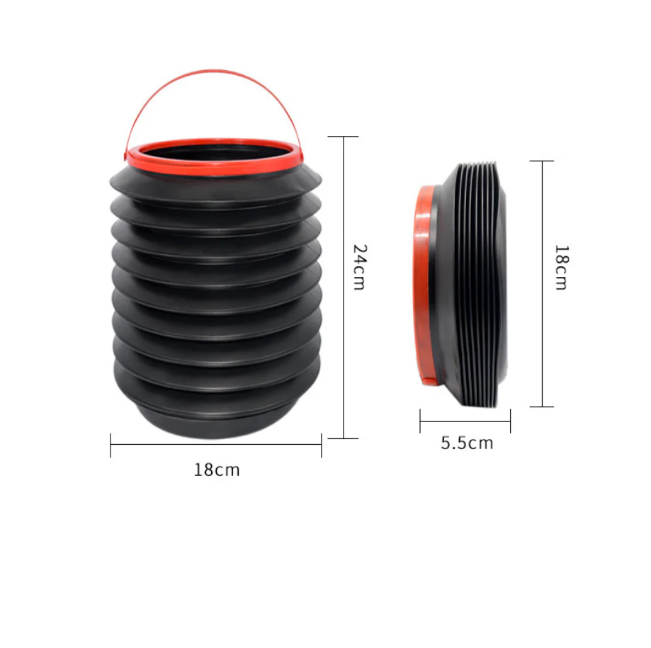 Folding Car Bucket & Trash Can - Waterproof Multifunctional Car Bucket - Image 3