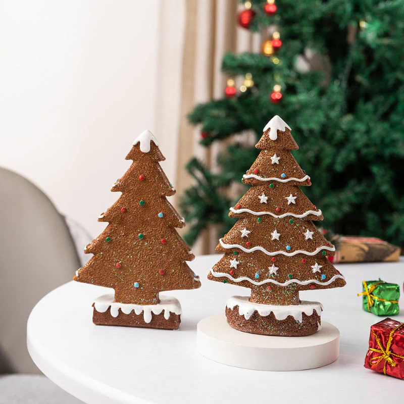 Gingerbread Christmas Tree Ornaments β Holiday Table & Shelf Decor - Image 5