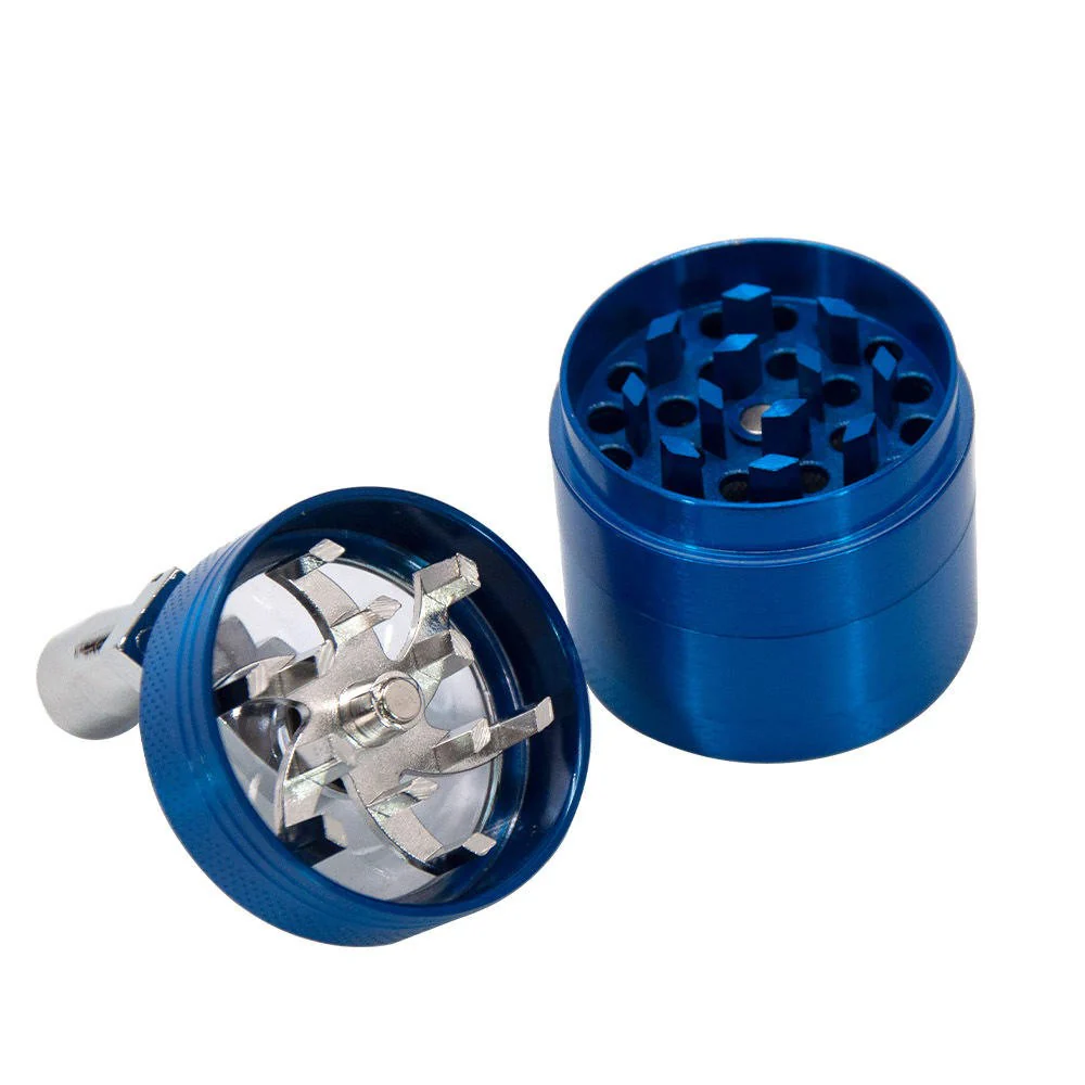 Hand-cranking Grinder 4-Part Spice Herb Grinders With Magnetic Lid - Image 4