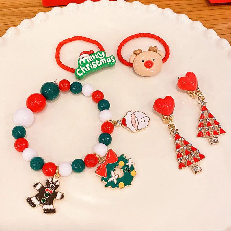 Handmade Christmas Beaded Bracelet Set - Image 4