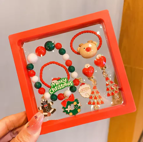 Handmade Christmas Beaded Bracelet Set - Image 7