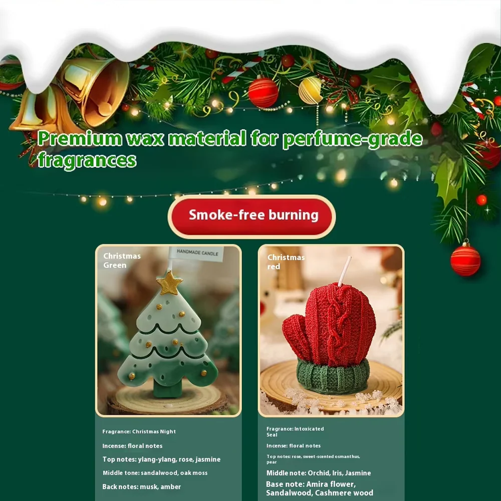 Handmade Christmas Scented Candles – Holiday Home Décor - Image 5