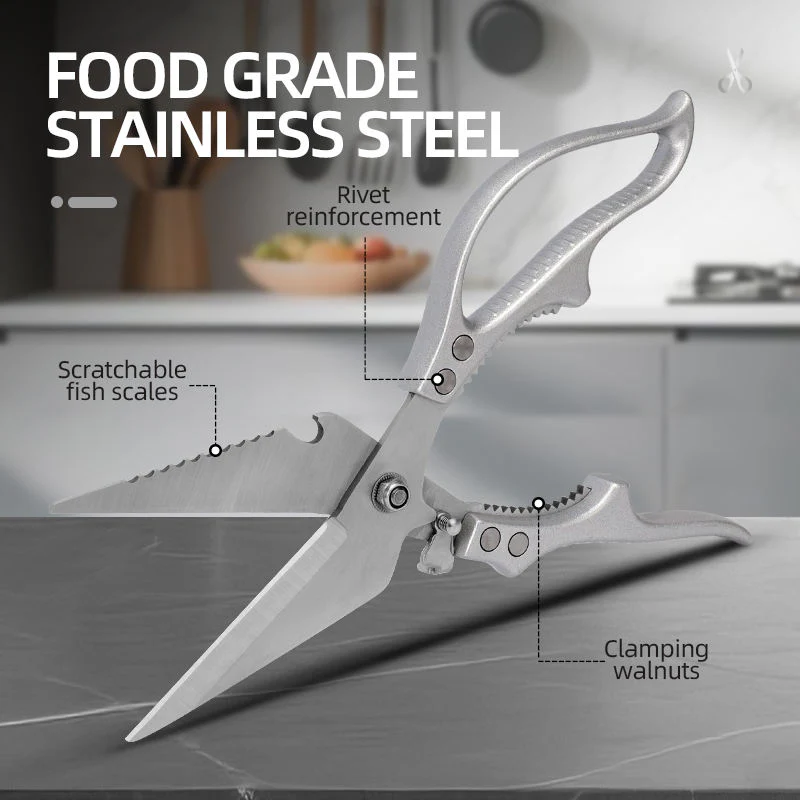 Heavy-Duty Stainless Steel Kitchen Scissors - Image 2