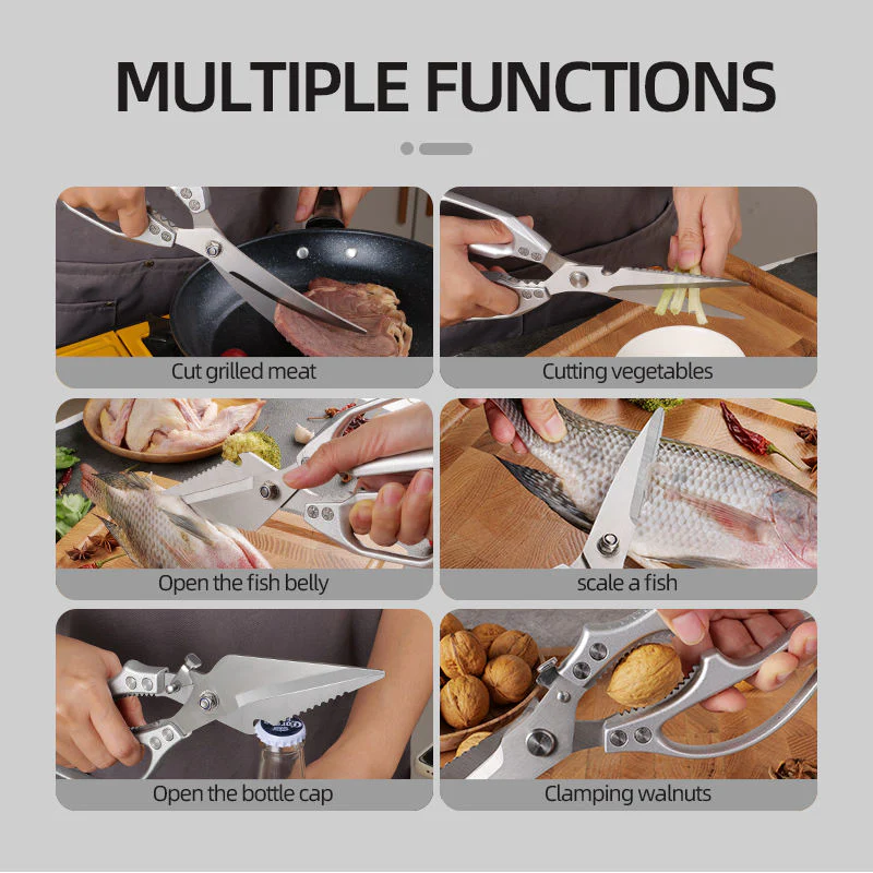 Heavy-Duty Stainless Steel Kitchen Scissors - Image 5