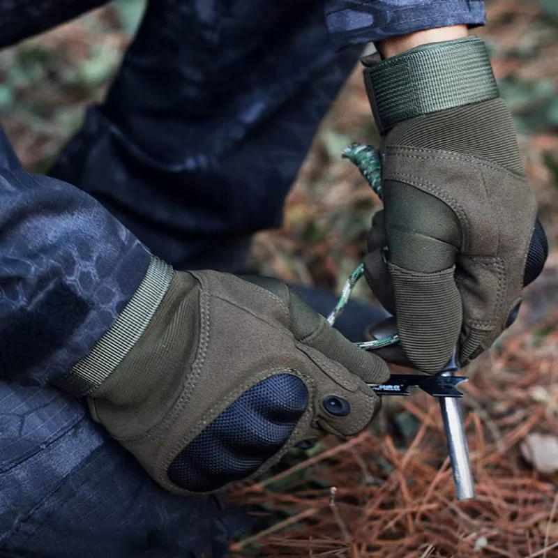 Heavy-Duty Tactical Work Gloves – Impact Resistant Hard Knuckle Protection - Image 4