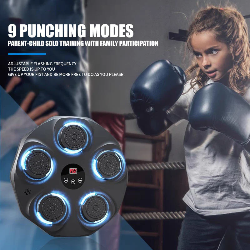 Home Interactive Music Boxing Target – LED Punching Trainer - Image 3