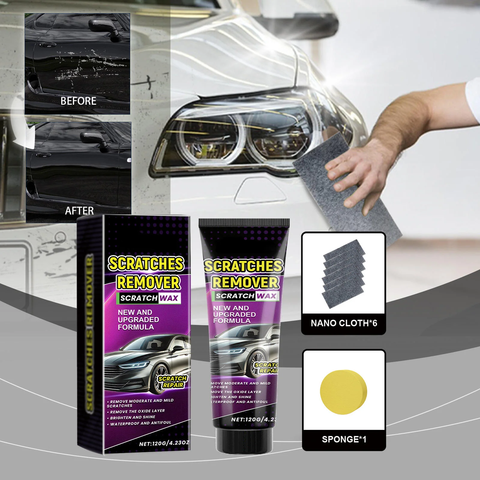 Professional Car Scratch & Headlight Repair Kit - Image 2