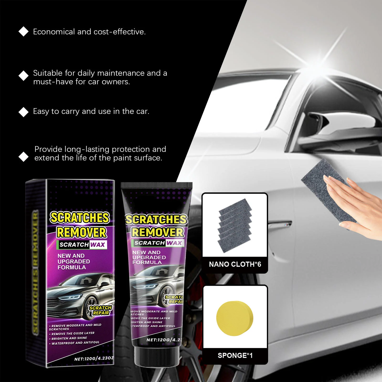 Professional Car Scratch & Headlight Repair Kit - Image 3