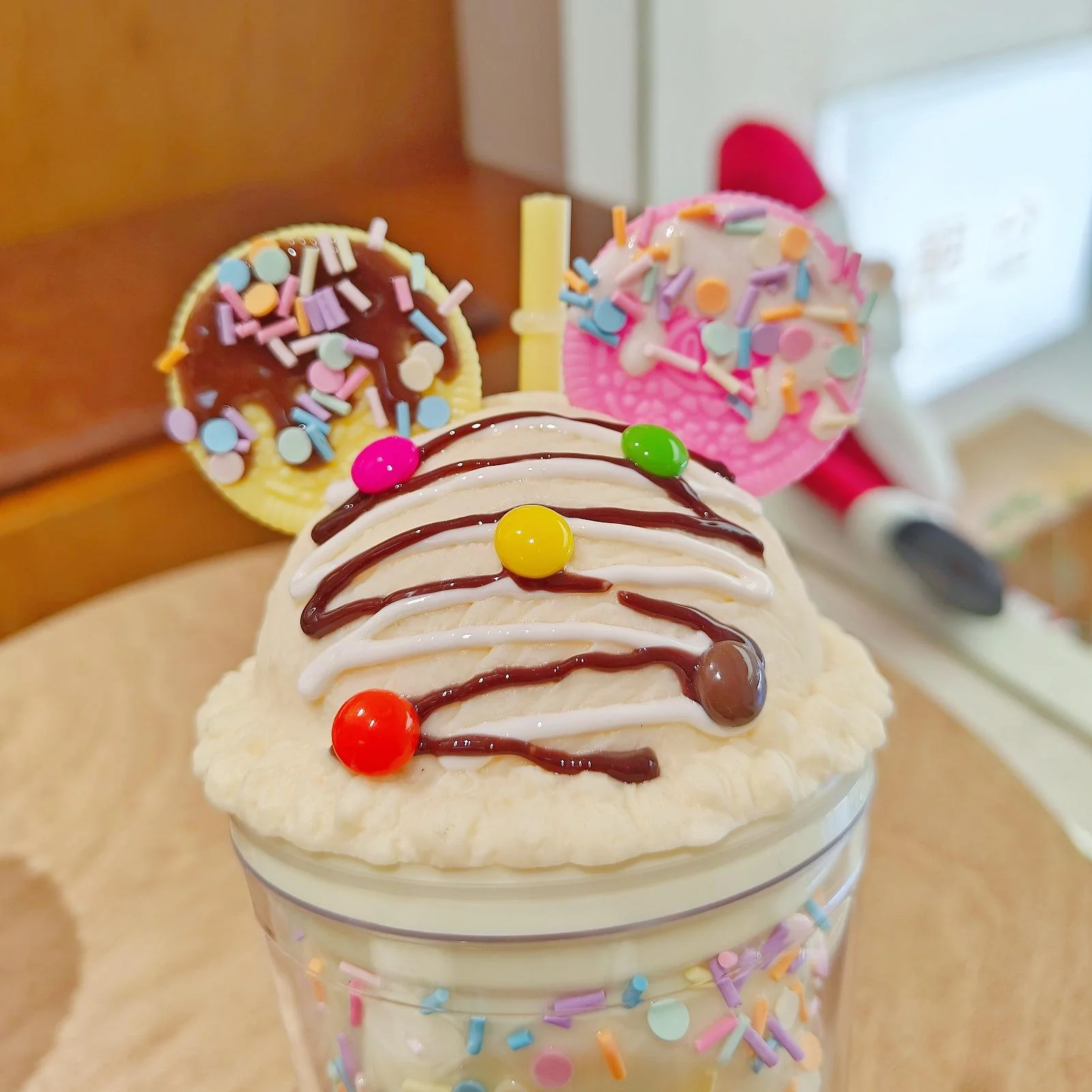 Ice Cream Parfait Tumbler – Insulated Sipper Cup with Straw - Image 2
