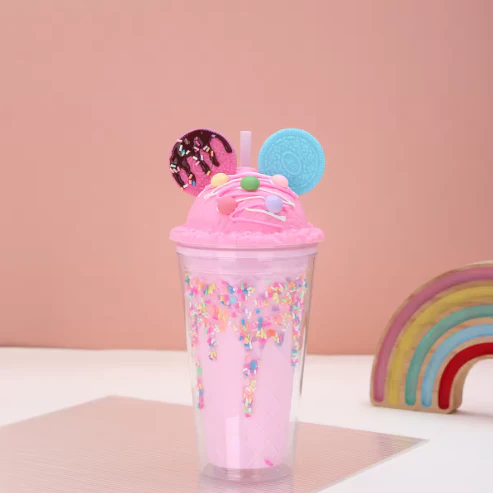 Ice Cream Parfait Tumbler – Insulated Sipper Cup with Straw - Image 7