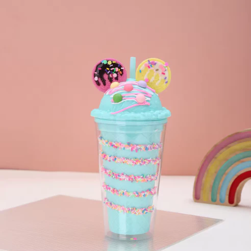 Ice Cream Parfait Tumbler – Insulated Sipper Cup with Straw - Image 8