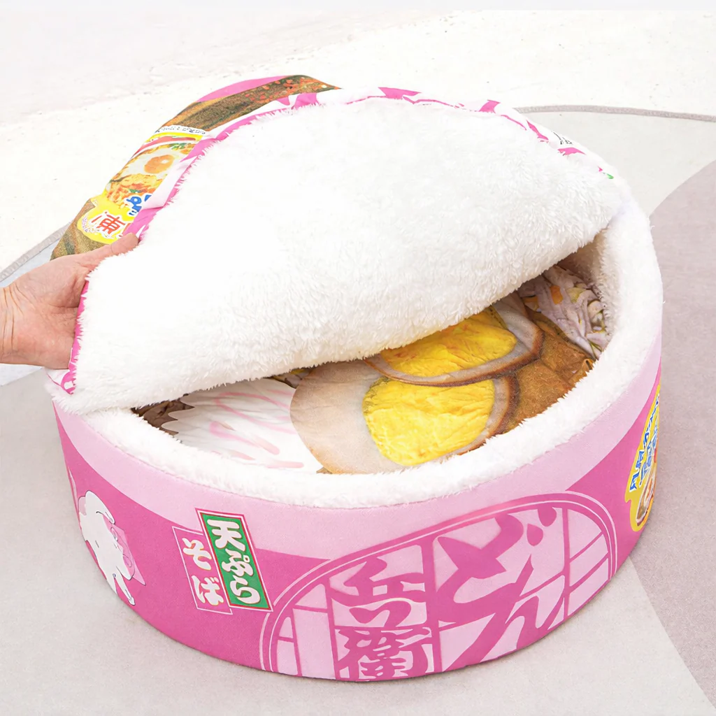 Instant Noodle Cup Pet Bed – Japanese Ramen Cat House & Kennel - Image 4
