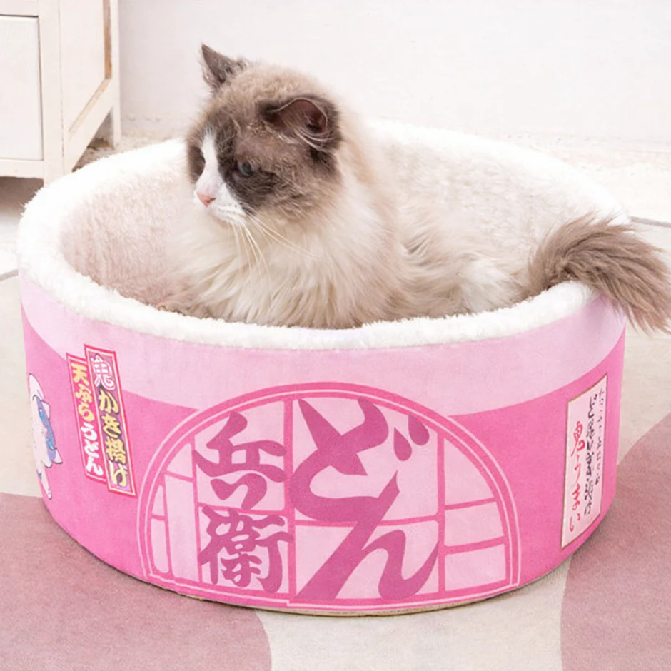 Instant Noodle Cup Pet Bed – Japanese Ramen Cat House & Kennel - Image 5