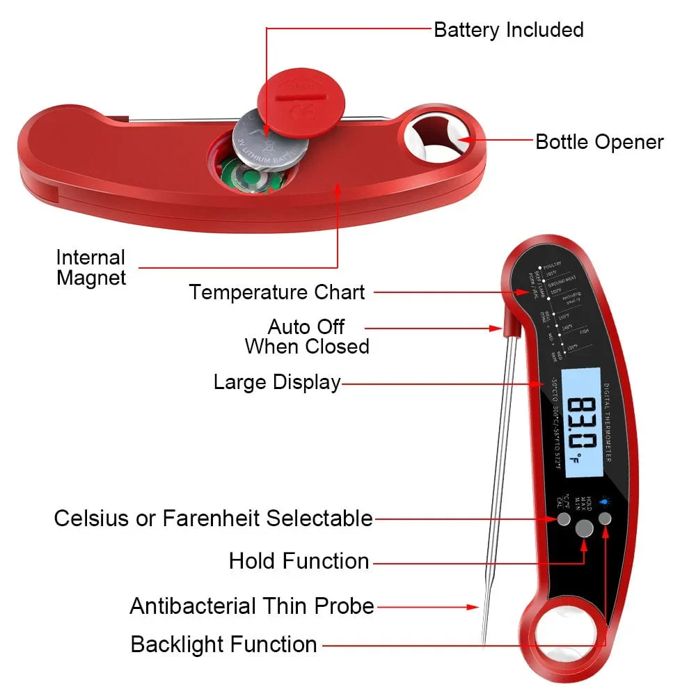 Instant-Read Digital Food Thermometer - Image 8
