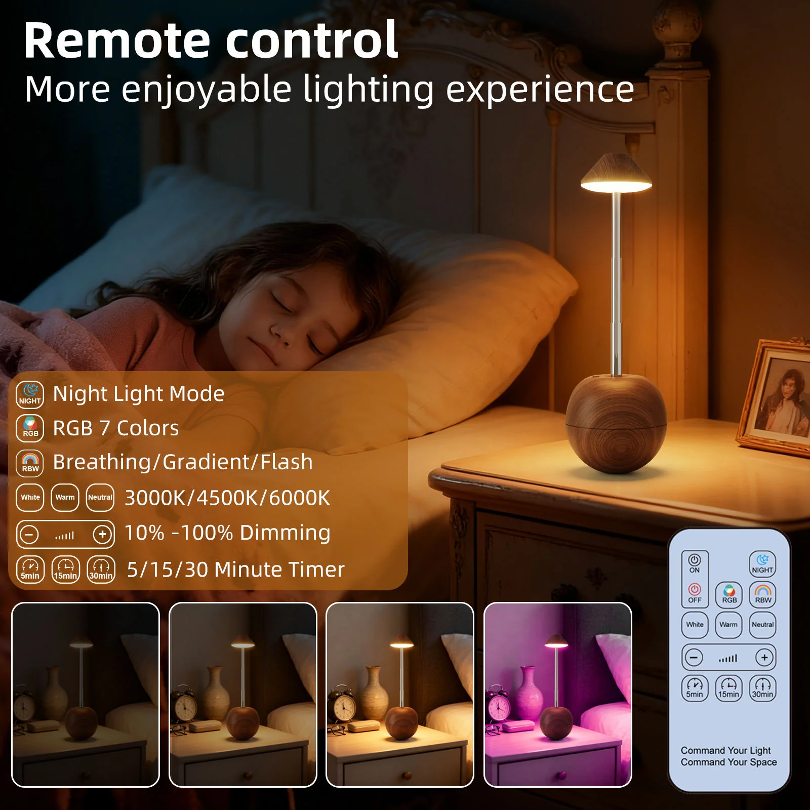 Interactive Tumbler RGB Lamp – Fun & Functional Color-Changing Desk Light – USB Rechargeable & Portable - Image 4