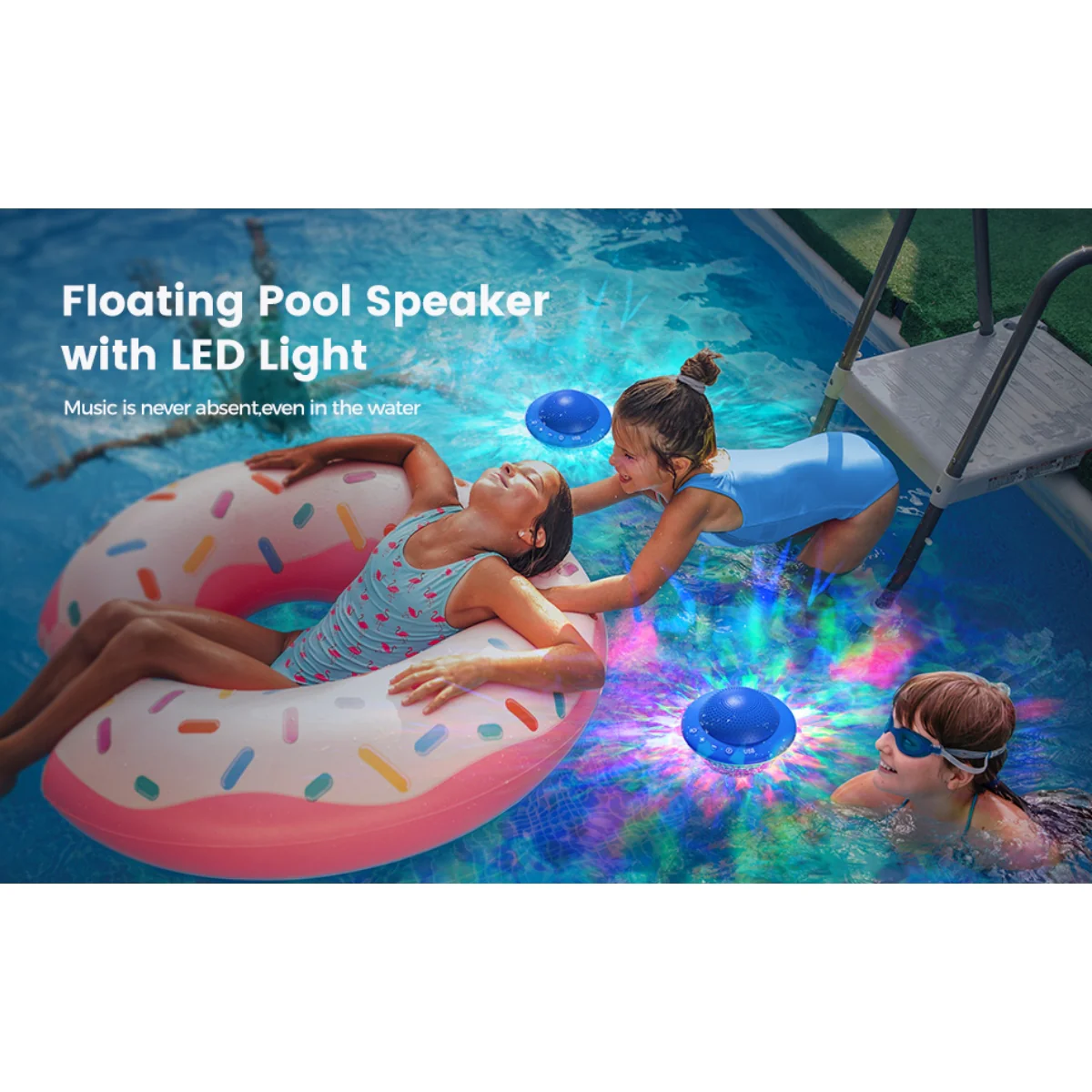 IPX7 Waterproof Shower Speaker – Wireless Bluetooth Mini Speaker with Suction Cup - Image 4