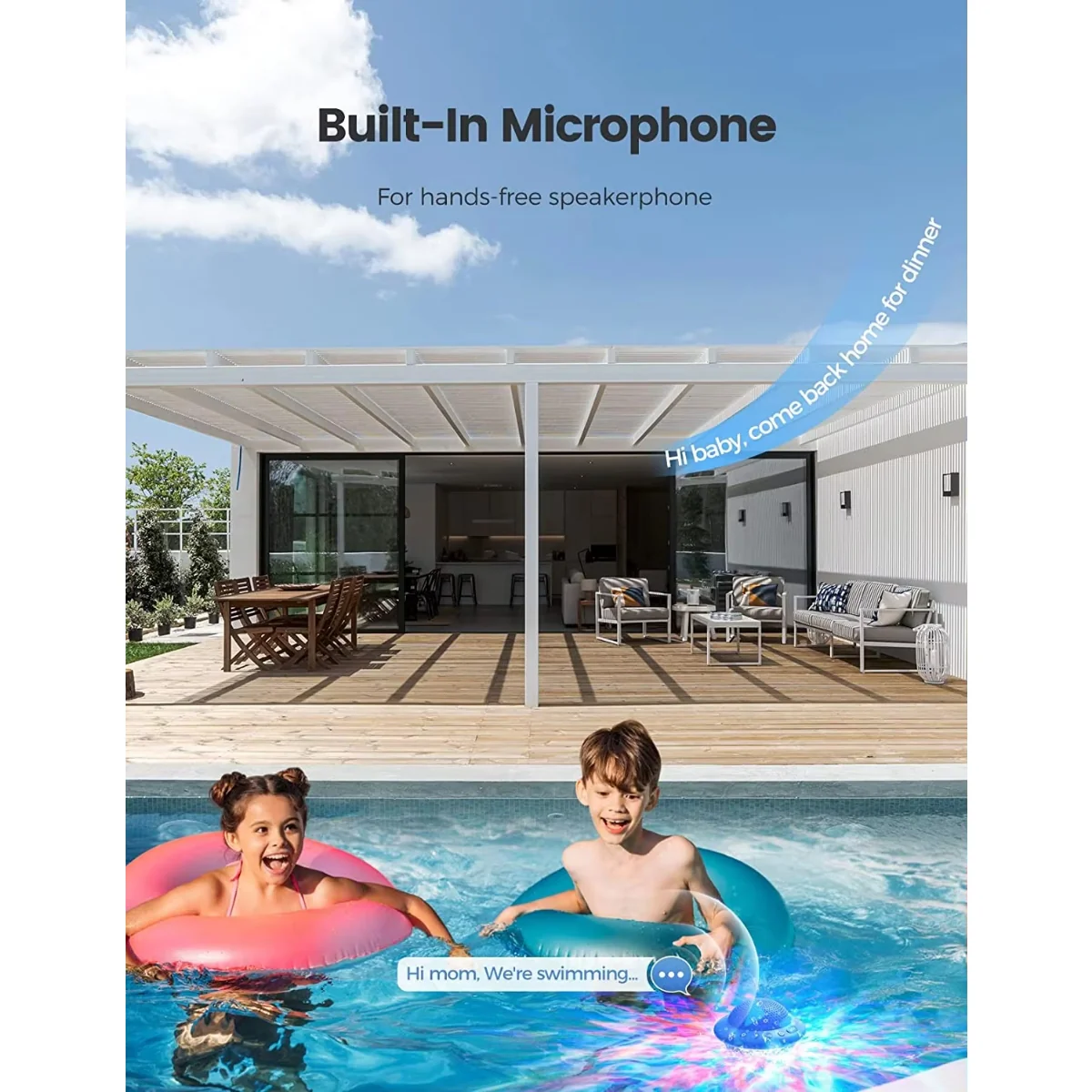 IPX7 Waterproof Shower Speaker – Wireless Bluetooth Mini Speaker with Suction Cup - Image 6