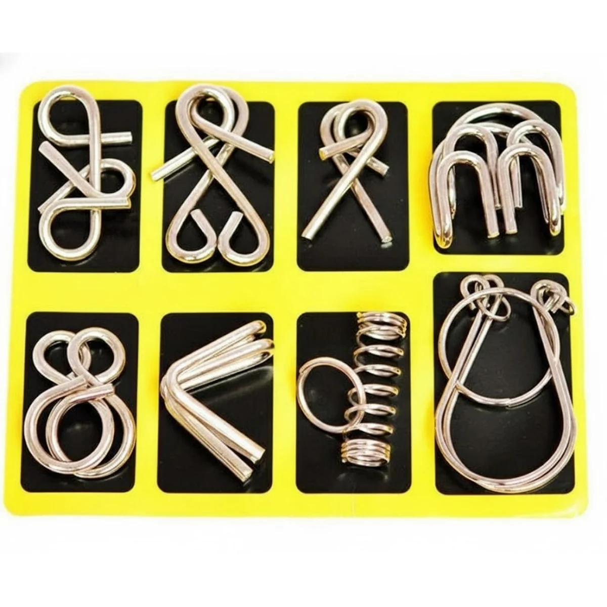 IQ Test Metal Wire Puzzles – Logical Brain Teaser Jigsaw Set for Adults & Kids - Image 4