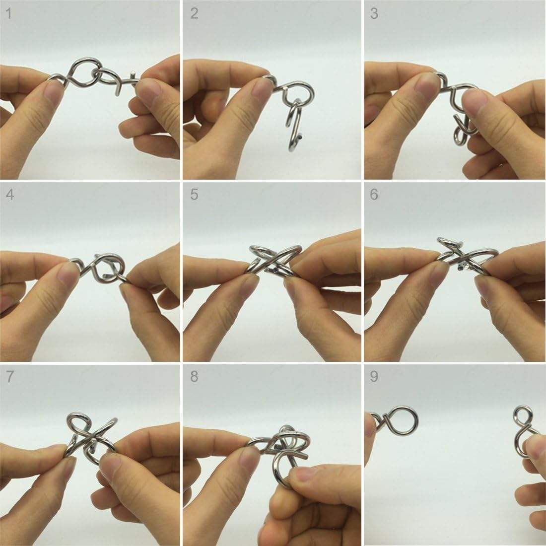 IQ Test Metal Wire Puzzles – Logical Brain Teaser Jigsaw Set for Adults & Kids - Image 6