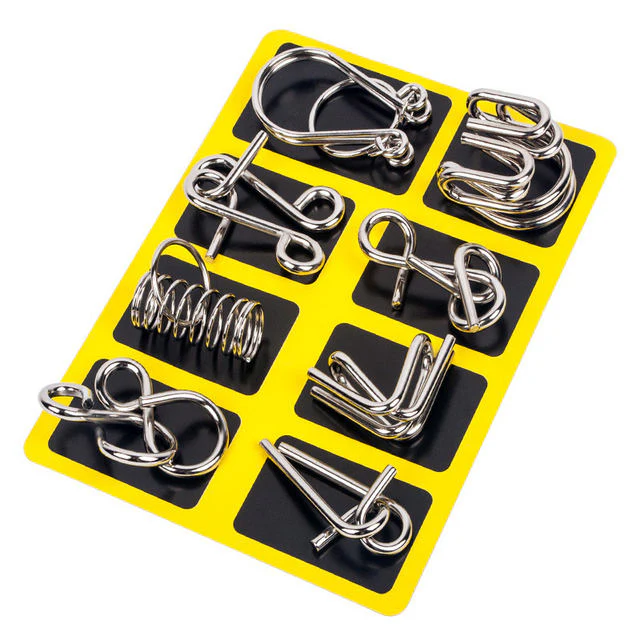 IQ Test Metal Wire Puzzles – Logical Brain Teaser Jigsaw Set for Adults & Kids - Image 7