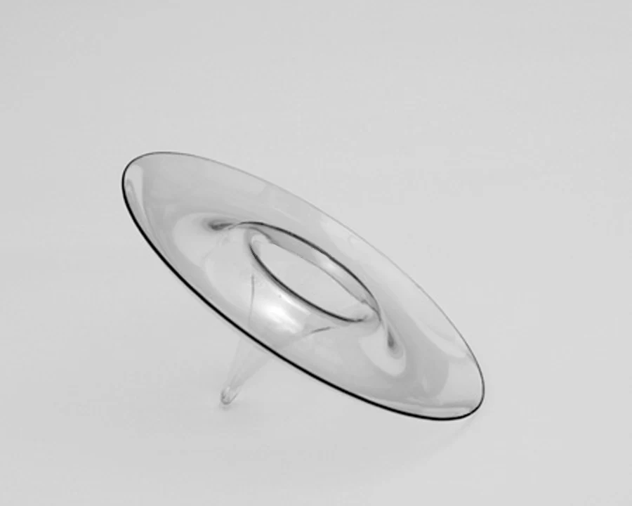 Japanese Floating Ripple Glass Vase - Image 3