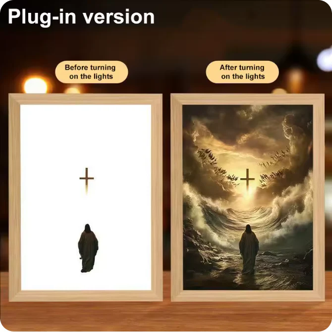 Luminous 4D LED Spiritual Art Frame - Image 12