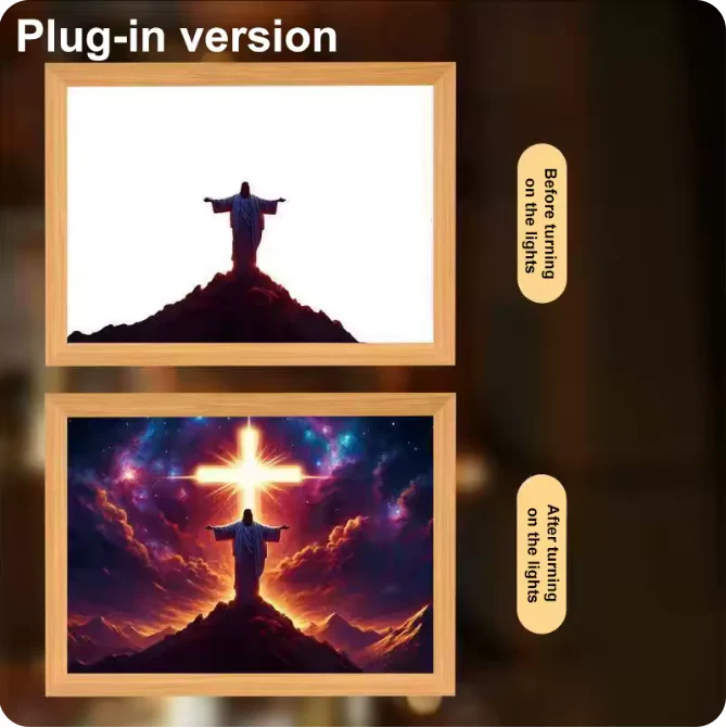 Luminous 4D LED Spiritual Art Frame - Image 13