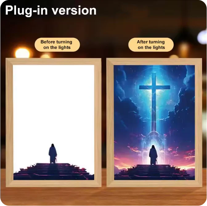 Luminous 4D LED Spiritual Art Frame - Image 14