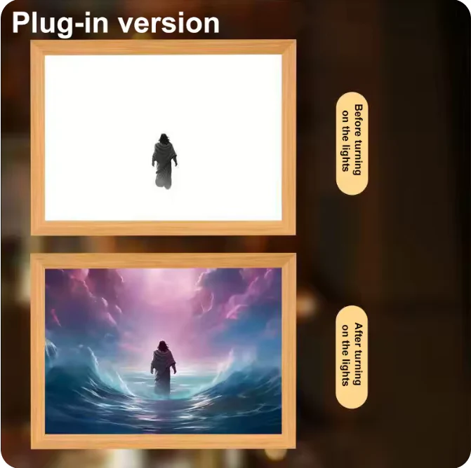 Luminous 4D LED Spiritual Art Frame - Image 15