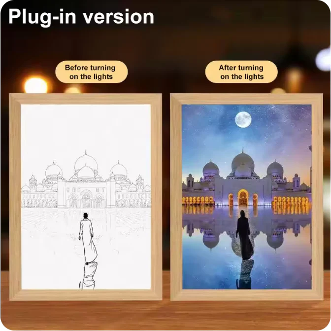 Luminous 4D LED Spiritual Art Frame - Image 17