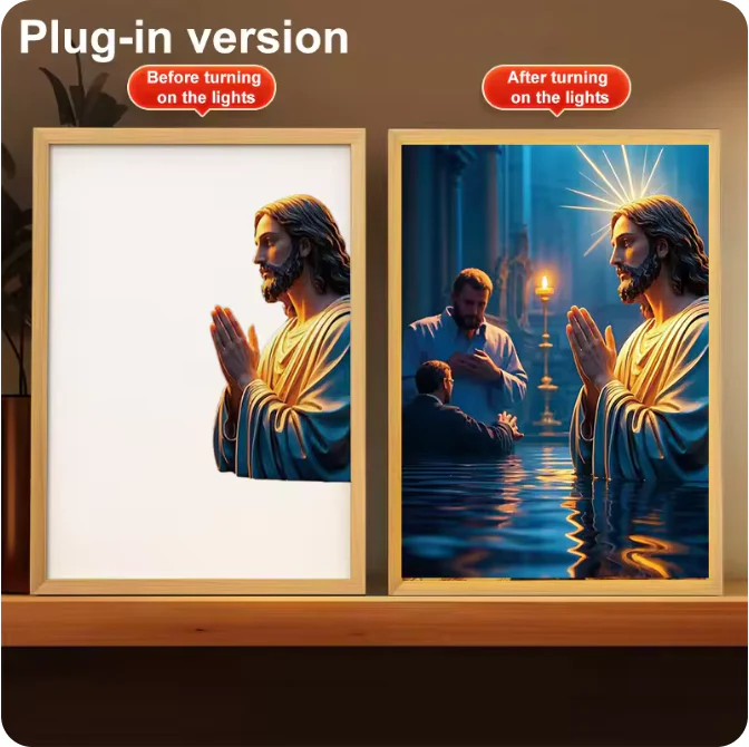 Luminous 4D LED Spiritual Art Frame - Image 23
