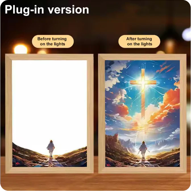 Luminous 4D LED Spiritual Art Frame - Image 24