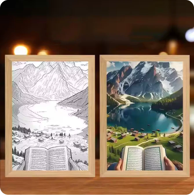 Luminous 4D LED Spiritual Art Frame - Image 25
