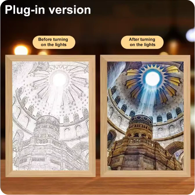 Luminous 4D LED Spiritual Art Frame - Image 27