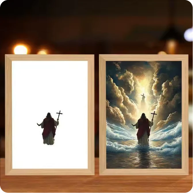 Luminous 4D LED Spiritual Art Frame - Image 28