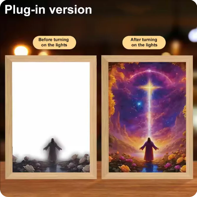 Luminous 4D LED Spiritual Art Frame - Image 29