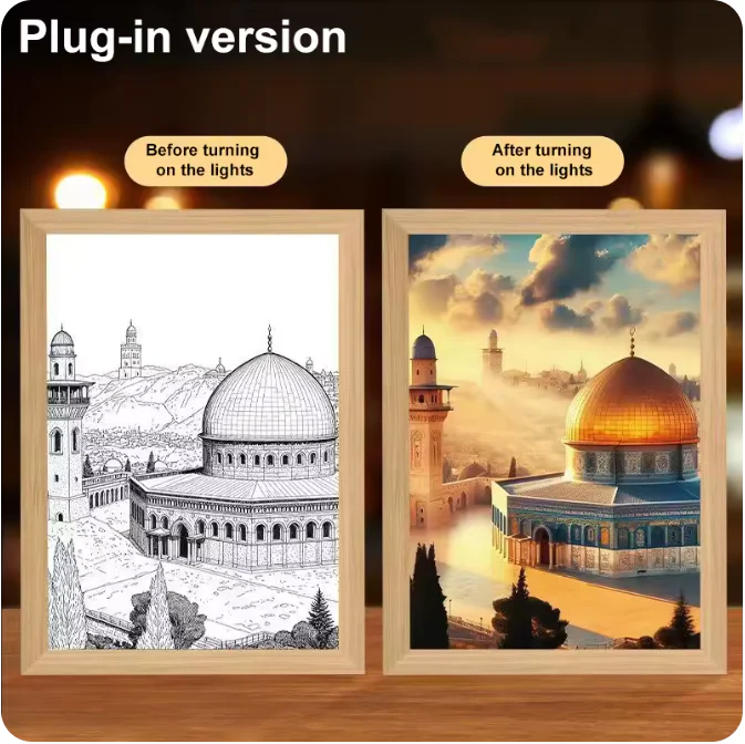 Luminous 4D LED Spiritual Art Frame - Image 31