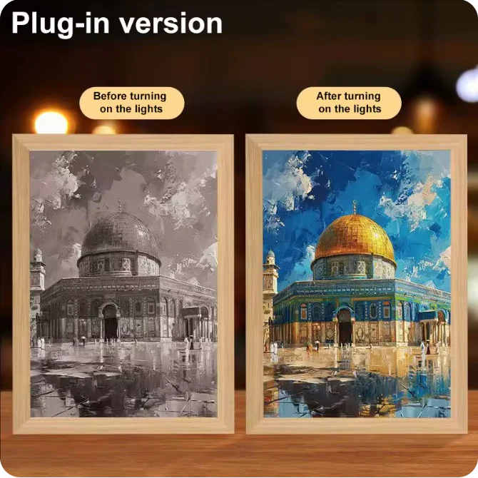 Luminous 4D LED Spiritual Art Frame - Image 32