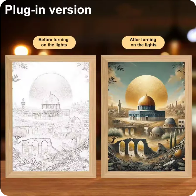 Luminous 4D LED Spiritual Art Frame - Image 33