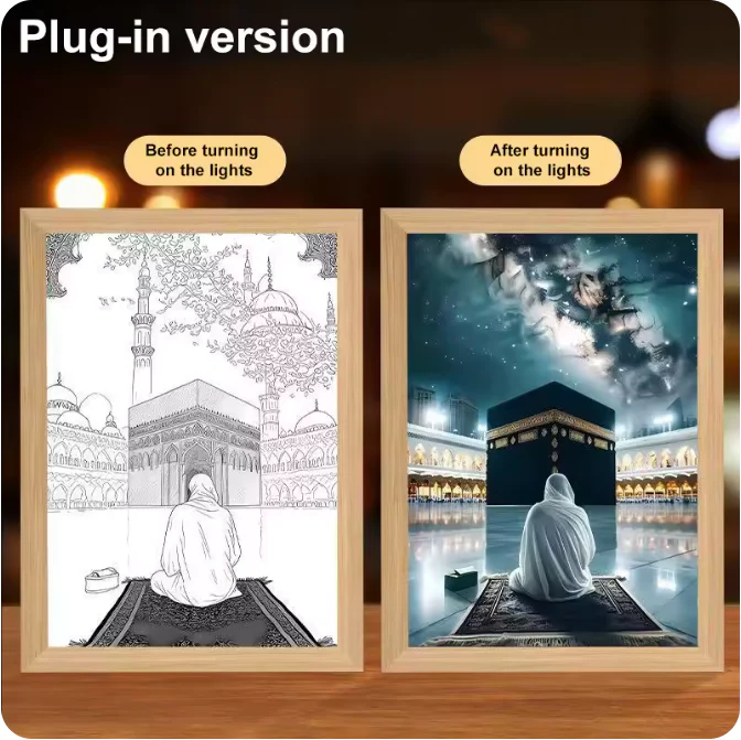 Luminous 4D LED Spiritual Art Frame - Image 34