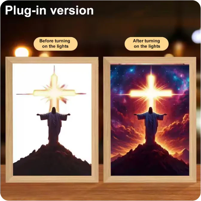 Luminous 4D LED Spiritual Art Frame - Image 39