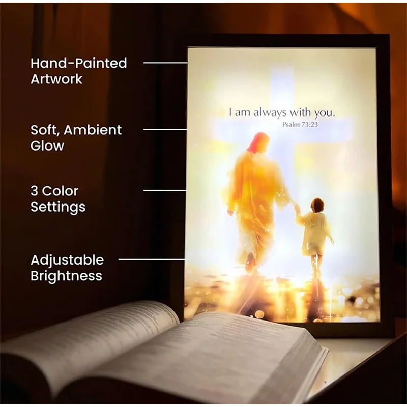 Luminous 4D LED Spiritual Art Frame - Image 4