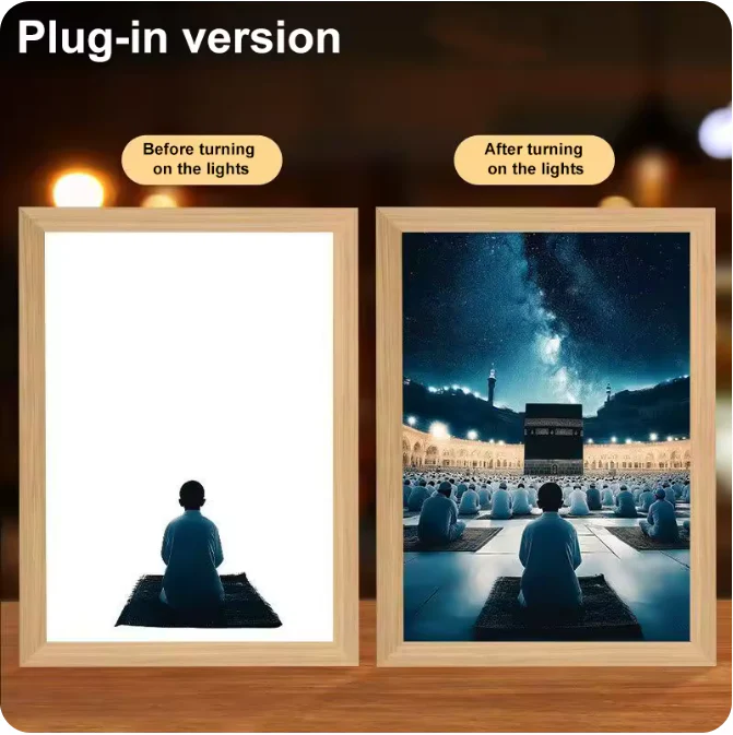 Luminous 4D LED Spiritual Art Frame - Image 40