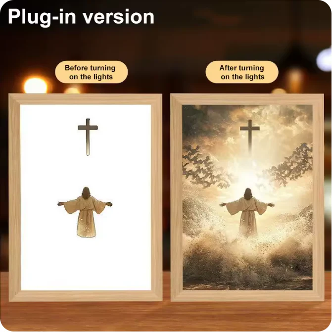 Luminous 4D LED Spiritual Art Frame - Image 41